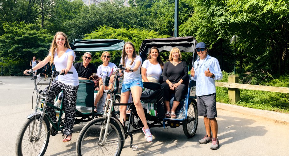 Fun for the Family — NYC pedicab tours gallery