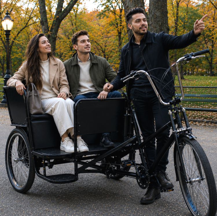 Sit Back and Relax — NYC pedicab tours gallery