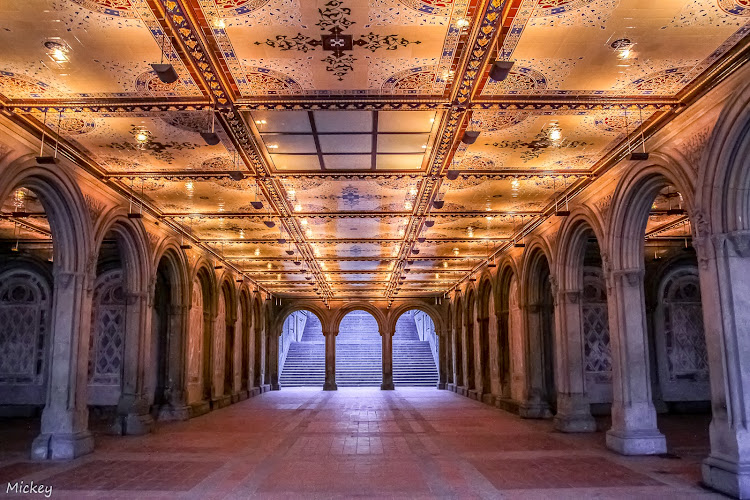 Bethesda Terrace, a romantic Central Park date spot